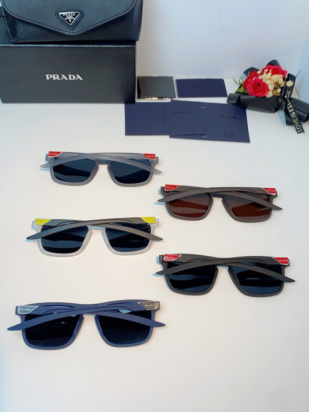 Prada Polarized Fashion Orange Lens Sunglasses for Men - 398946 - detail image 11