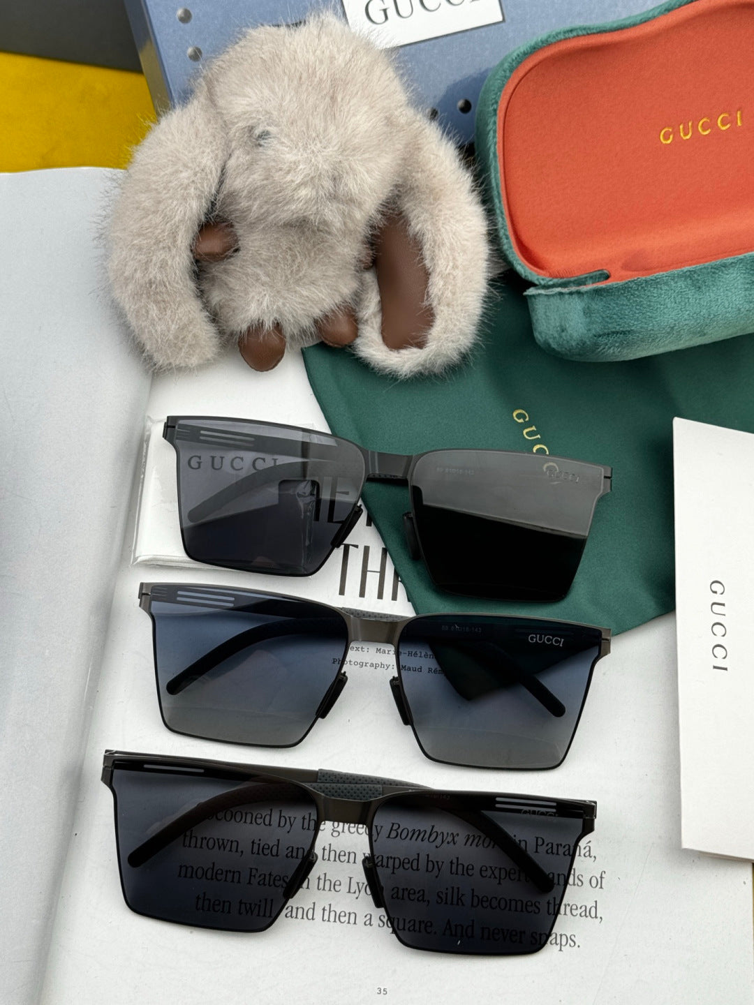 Gucci G198 Polarized Fashion Blue Lens Sunglasses for Men & Women - 132270 - detail image 7