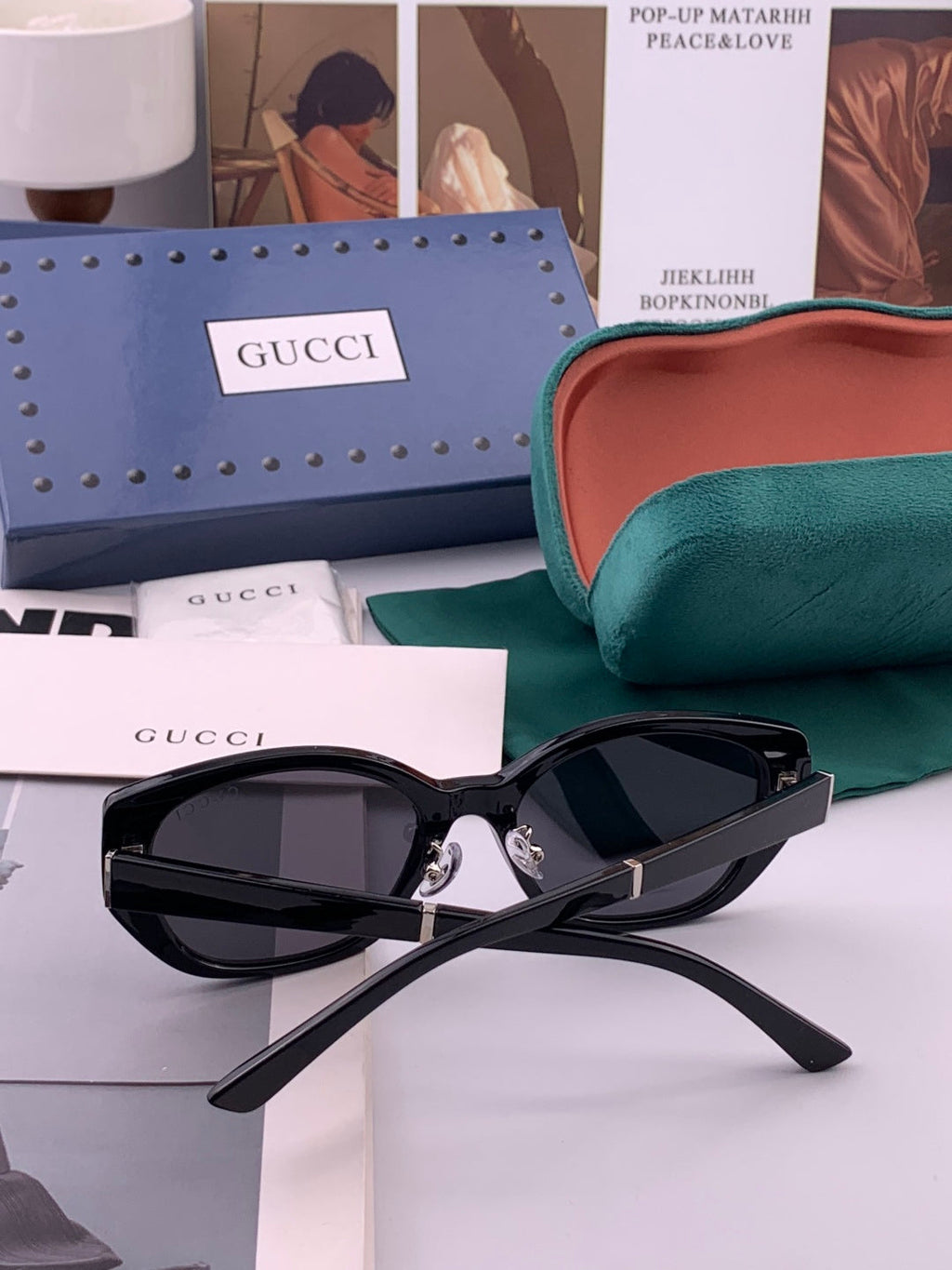 Gucci G7990 Polarized Square Brown Lens Sunglasses for Men & Women - 132295 - detail image 4