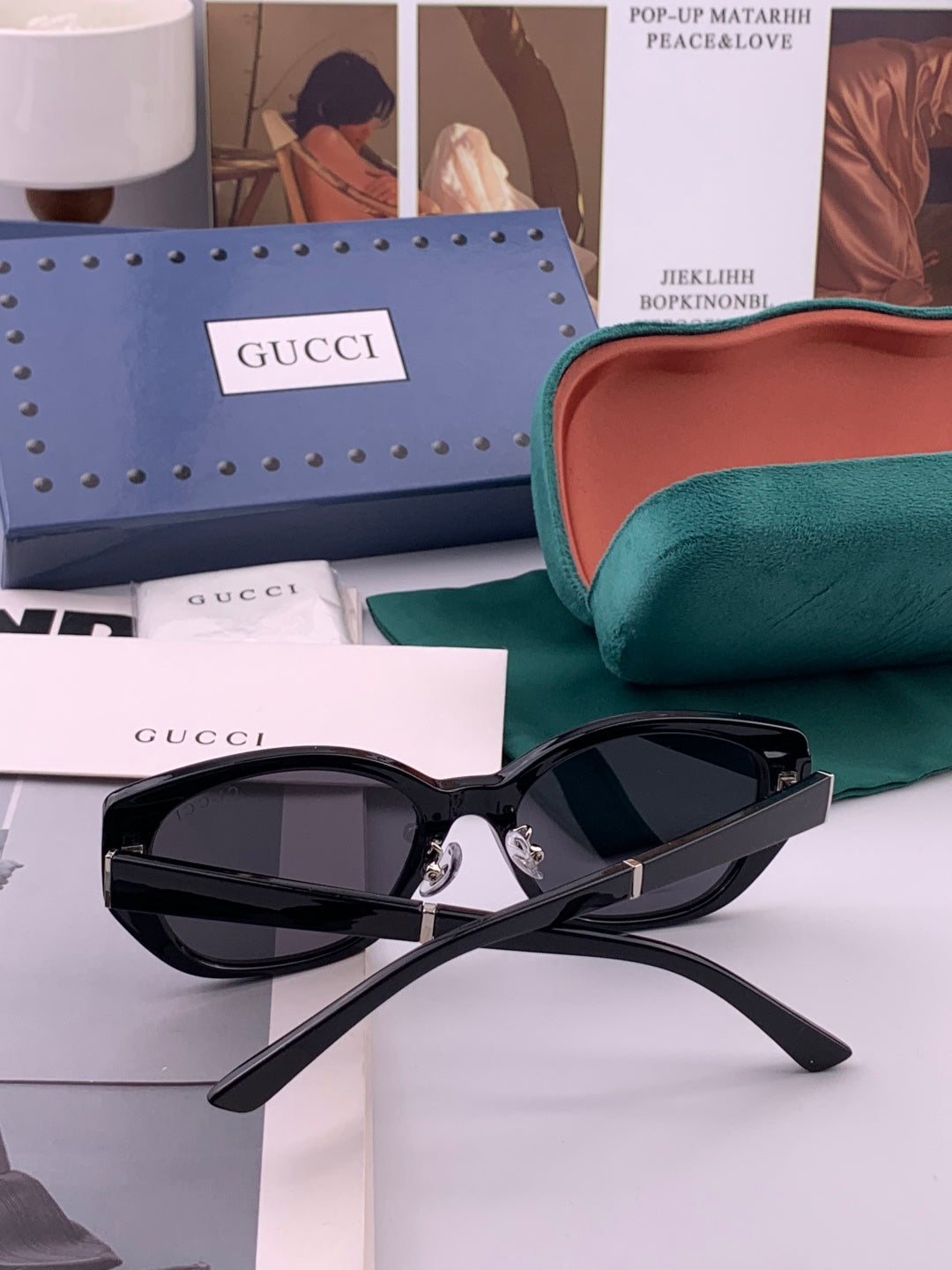 Gucci G7990 Polarized Square Brown Lens Sunglasses for Men & Women - 132295 - detail image 4