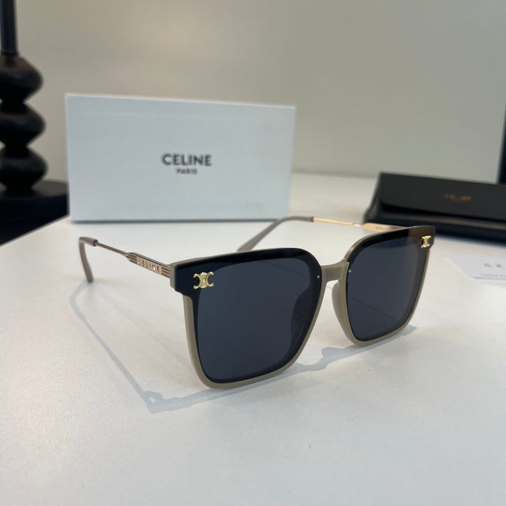 Celine Fashion Black Lens Sunglasses for Men & Women - 432001