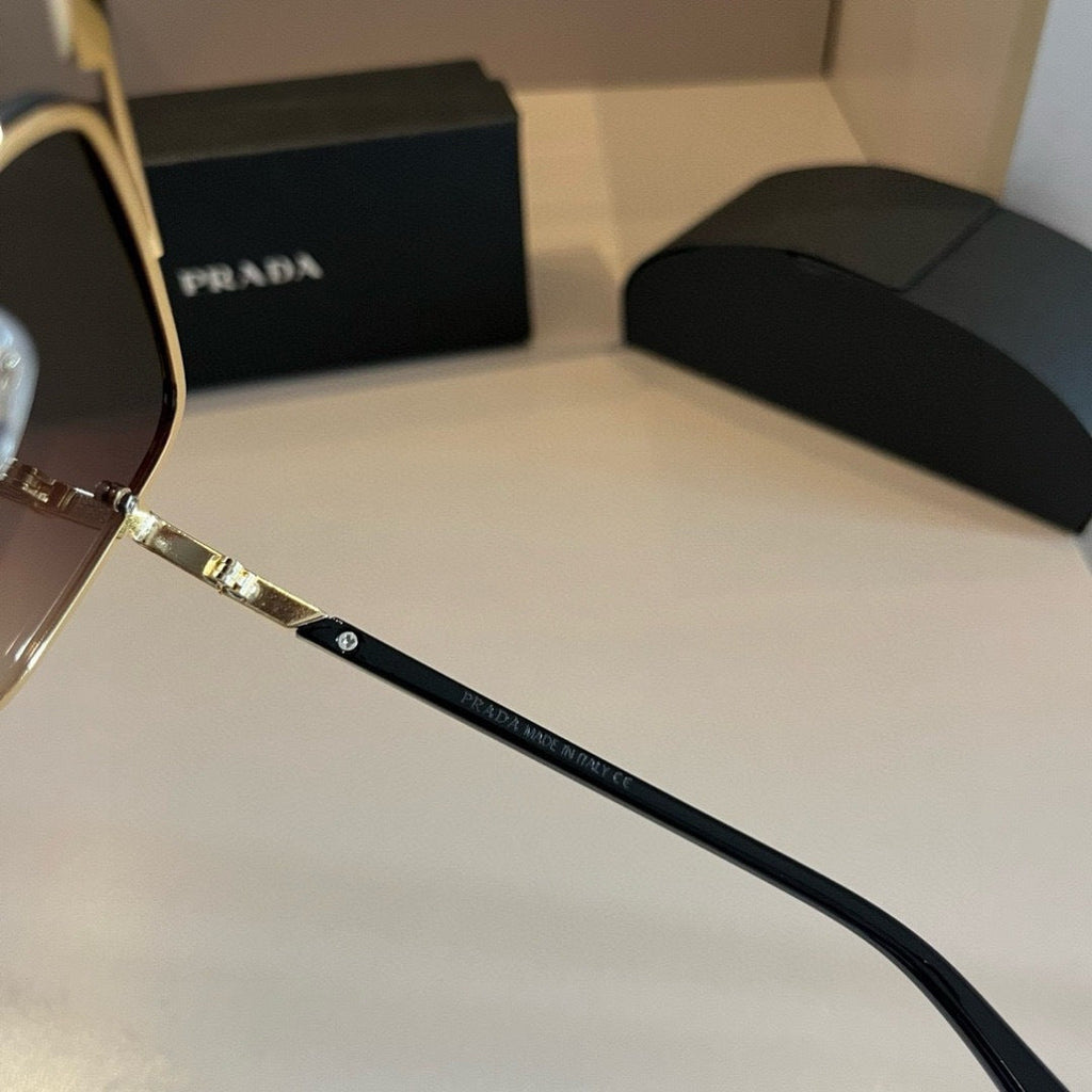 Prada Polarized Fashion Gold Lens Sunglasses for Men - 487159 - detail image 9