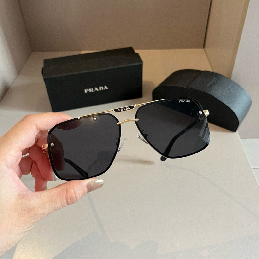 Prada Polarized Fashion Silver Lens Sunglasses for Men - 487160 - detail image 4