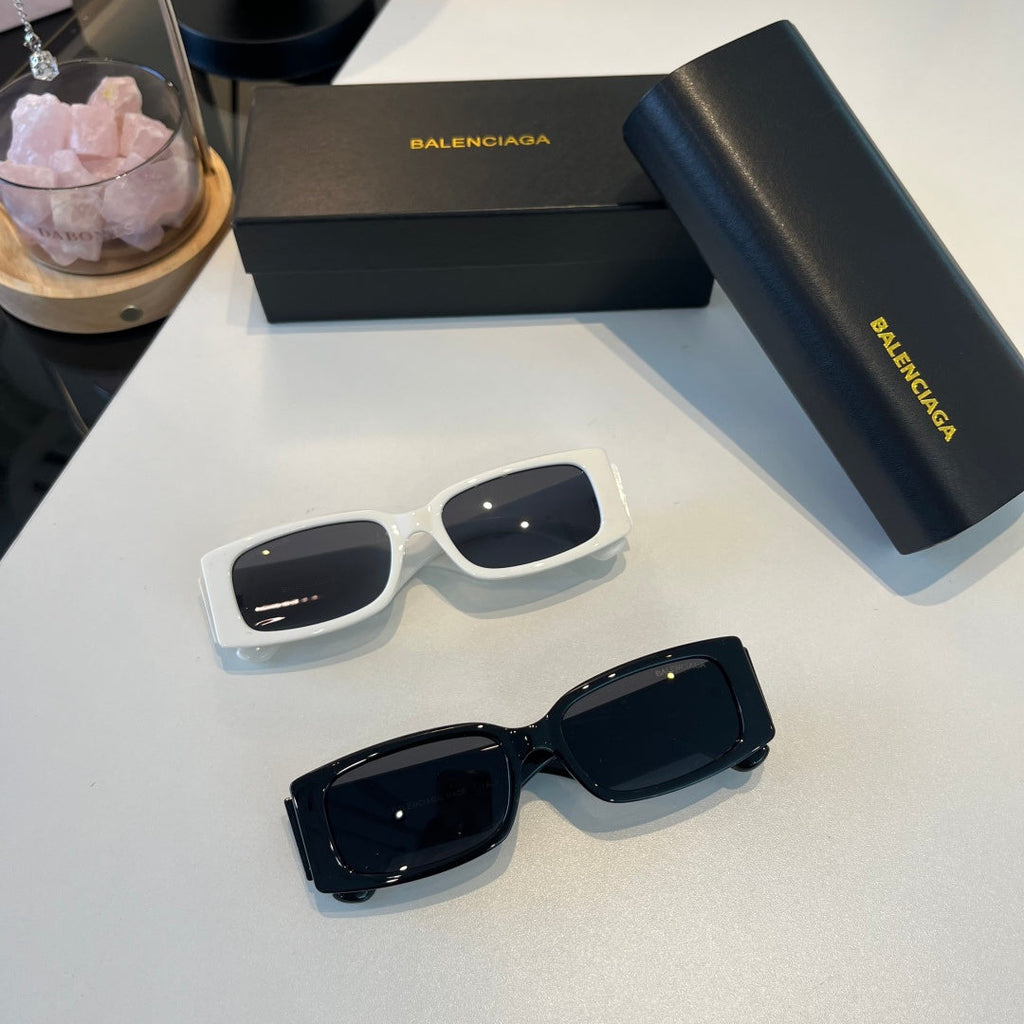 Balenciaga Rectangular Silver Lens Sunglasses for Men & Women - 416132 - detail image 7