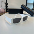 Balenciaga Rectangular Silver Lens Sunglasses for Men & Women - 372347