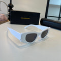 Balenciaga Rectangular Silver Lens Sunglasses for Men & Women - 416135