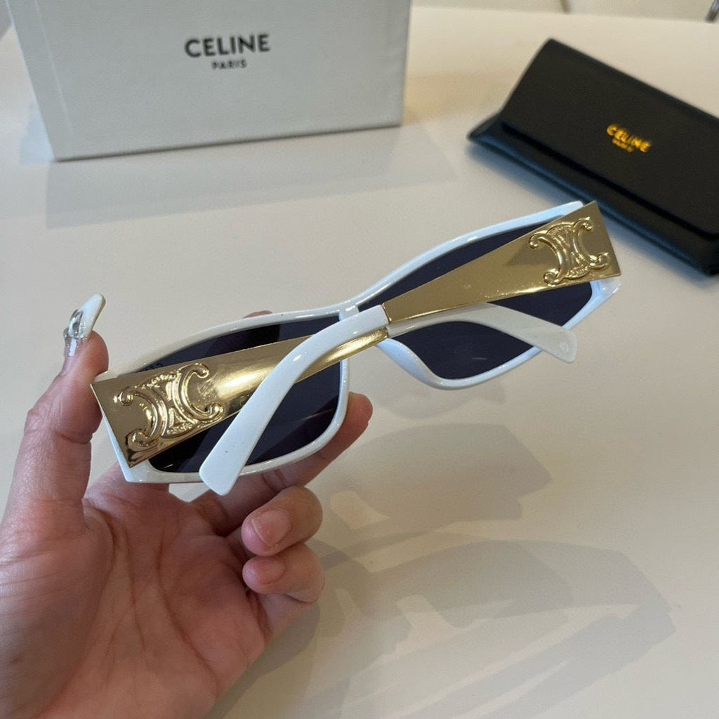 Celine Metal Fashion Blue Lens Sunglasses for Men & Women - 431976 - detail image 5
