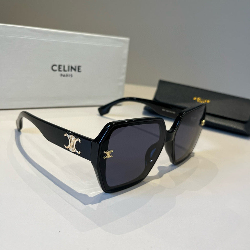 Celine Fashion Black Lens Sunglasses for Men & Women - 415604