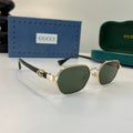 Gucci Oversized Silver Lens Sunglasses for Men & Women - 493363