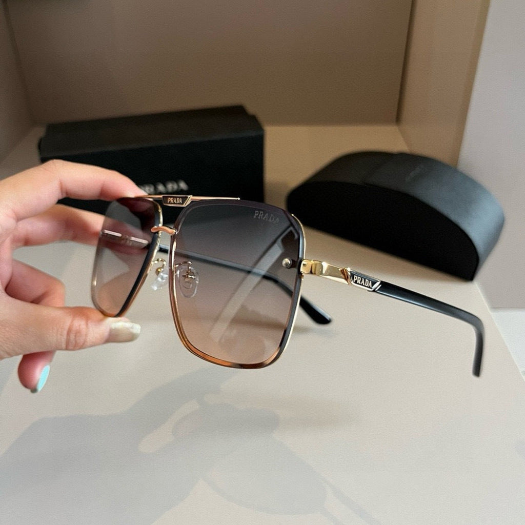 Prada Polarized Fashion Silver Lens Sunglasses for Men - 487101 - detail image 2