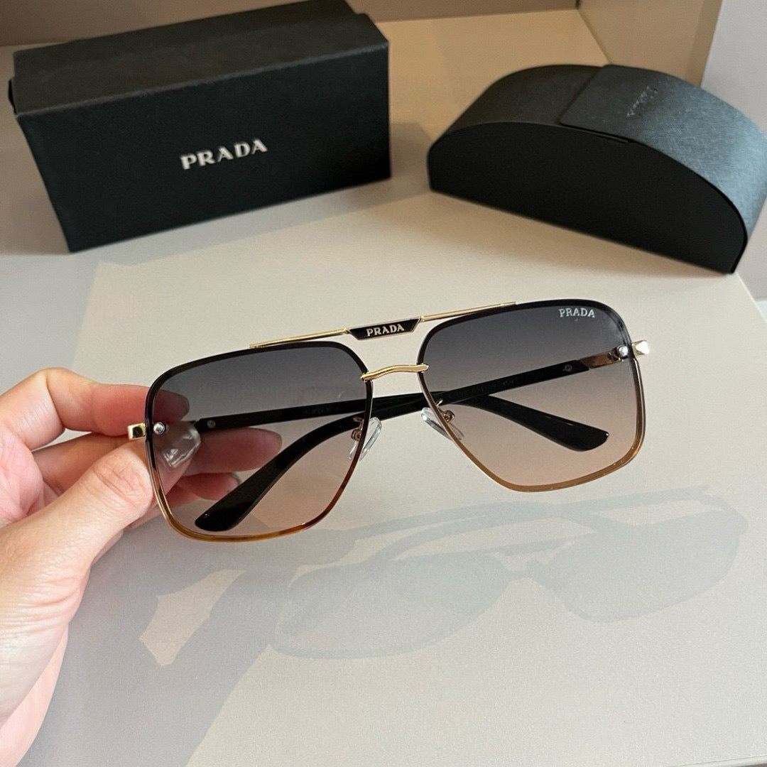 Prada Polarized Fashion Silver Lens Sunglasses for Men - 487101 - detail image 6