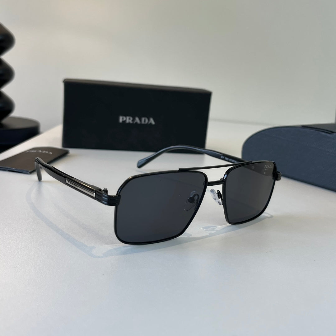 Prada Fashion Black Lens Sunglasses for Men - 487080