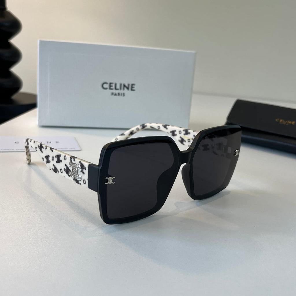 Celine Fashion Black Lens Sunglasses for Men & Women - 358296