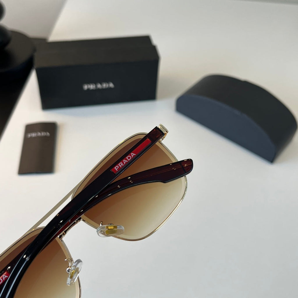 Prada Polarized Fashion Brown Lens Sunglasses for Men - 465721 - detail image 7