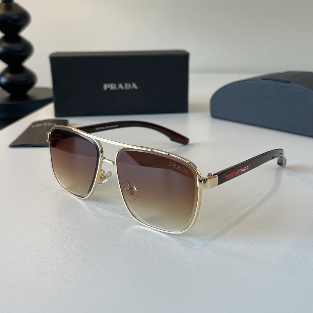 Prada Polarized Fashion Brown Lens Sunglasses for Men - 465721 - detail image 3