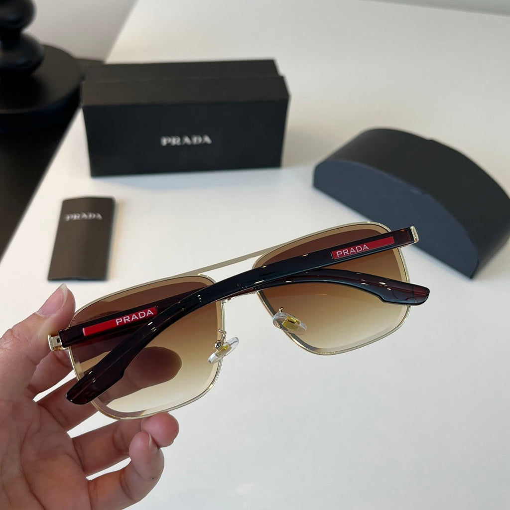 Prada Polarized Fashion Brown Lens Sunglasses for Men - 465721 - detail image 8