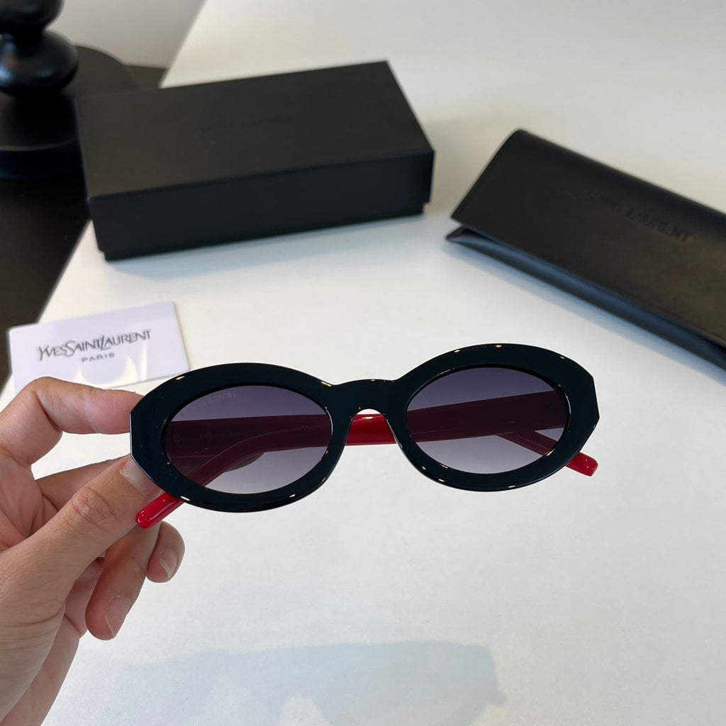 Saint Laurent Cat-Eye Silver Lens Sunglasses for Men & Women - 398794 - detail image 5