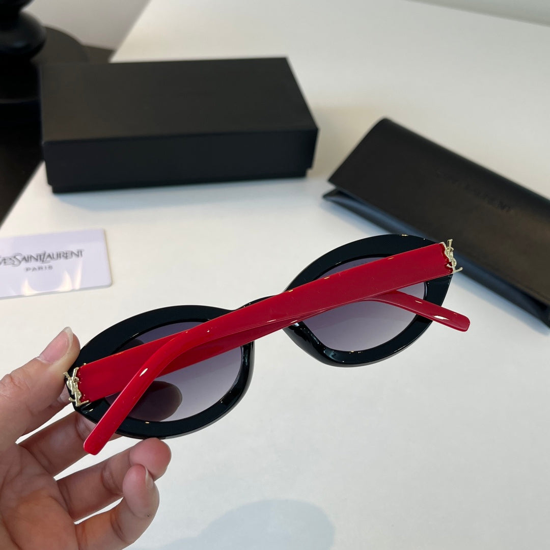 Saint Laurent Cat-Eye Silver Lens Sunglasses for Men & Women - 431896 - detail image 7