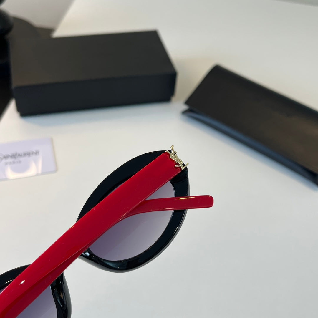 Saint Laurent Cat-Eye Silver Lens Sunglasses for Men & Women - 398794 - detail image 6
