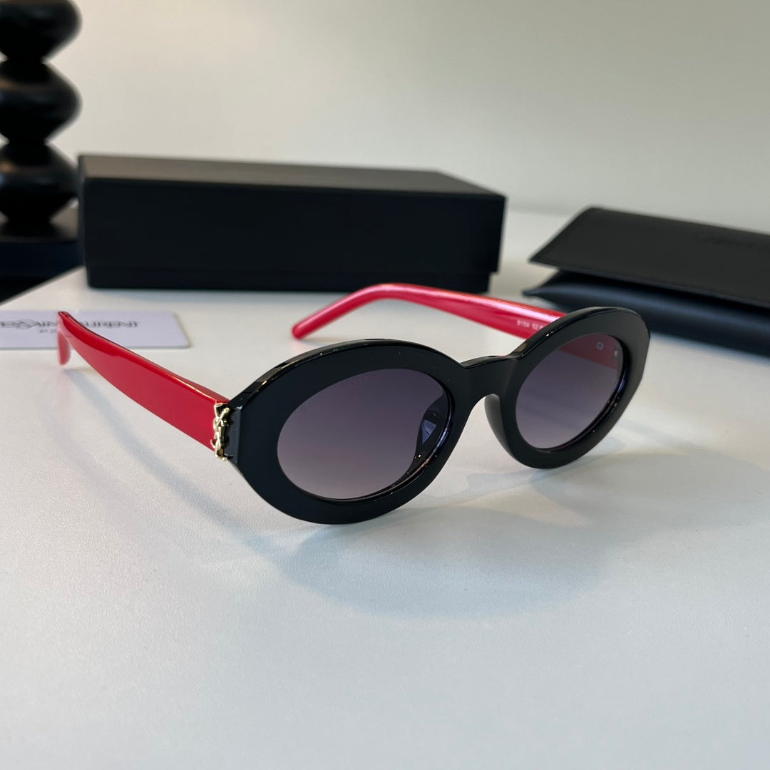 Saint Laurent Cat-Eye Silver Lens Sunglasses for Men & Women - 431896