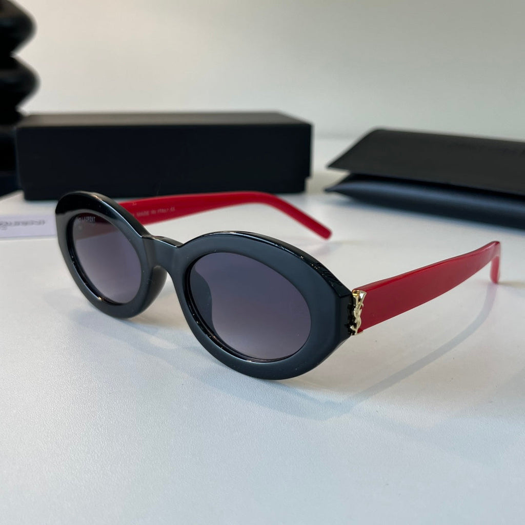 Saint Laurent Cat-Eye Silver Lens Sunglasses for Men & Women - 398794 - detail image 3