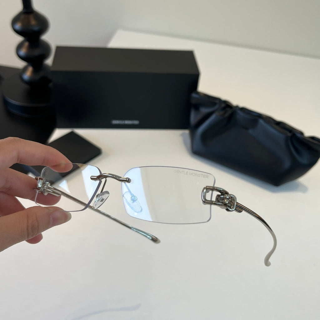 Gentle Monster Fashion Silver Lens Sunglasses for Men & Women - 372614 - detail image 5
