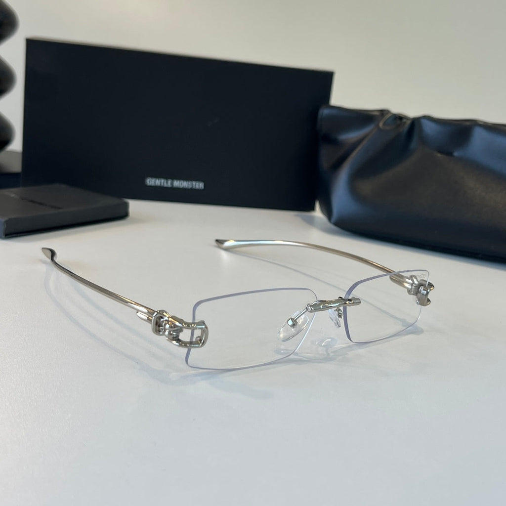 Gentle Monster Fashion Silver Lens Sunglasses for Men & Women - 432986