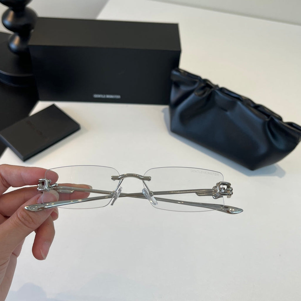 Gentle Monster Fashion Silver Lens Sunglasses for Men & Women - 372614 - detail image 7