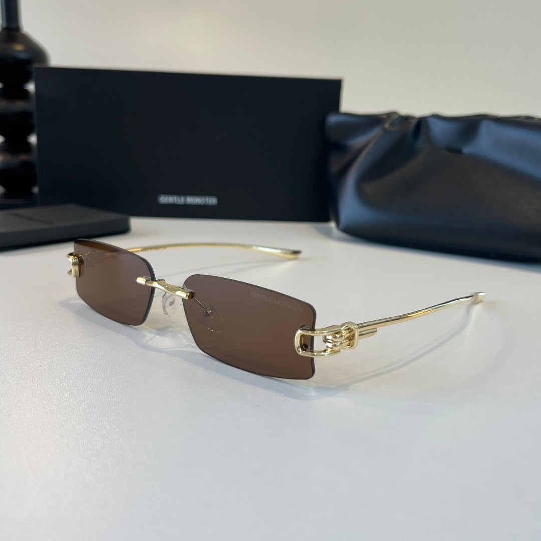 Gentle Monster Fashion Brown Lens Sunglasses for Men & Women - 372615 - detail image 3