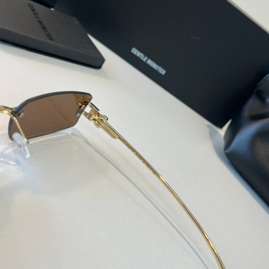 Gentle Monster Fashion Brown Lens Sunglasses for Men & Women - 372615 - detail image 9