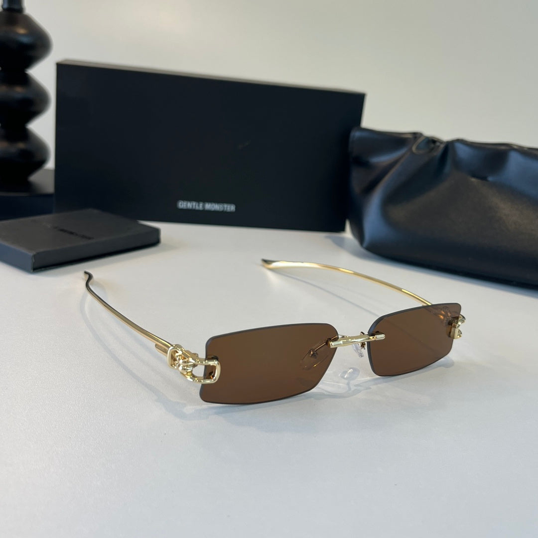 Gentle Monster Fashion Brown Lens Sunglasses for Men & Women - 432987