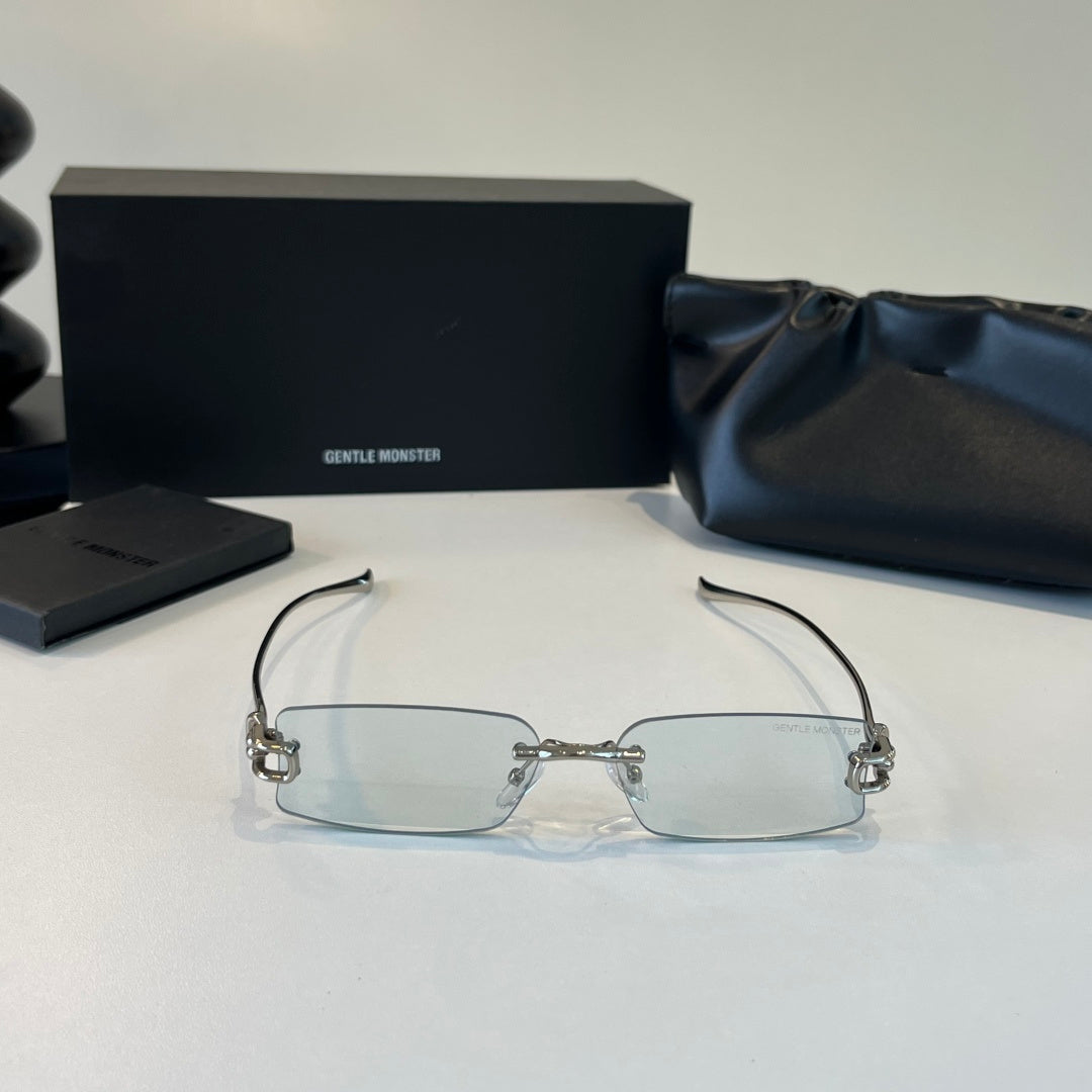 Gentle Monster Fashion Silver Lens Sunglasses for Men & Women - 432988 - detail image 2