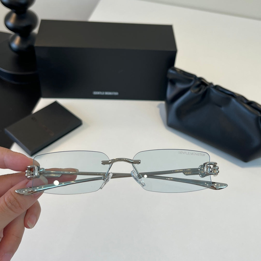 Gentle Monster Fashion Silver Lens Sunglasses for Men & Women - 432988 - detail image 6