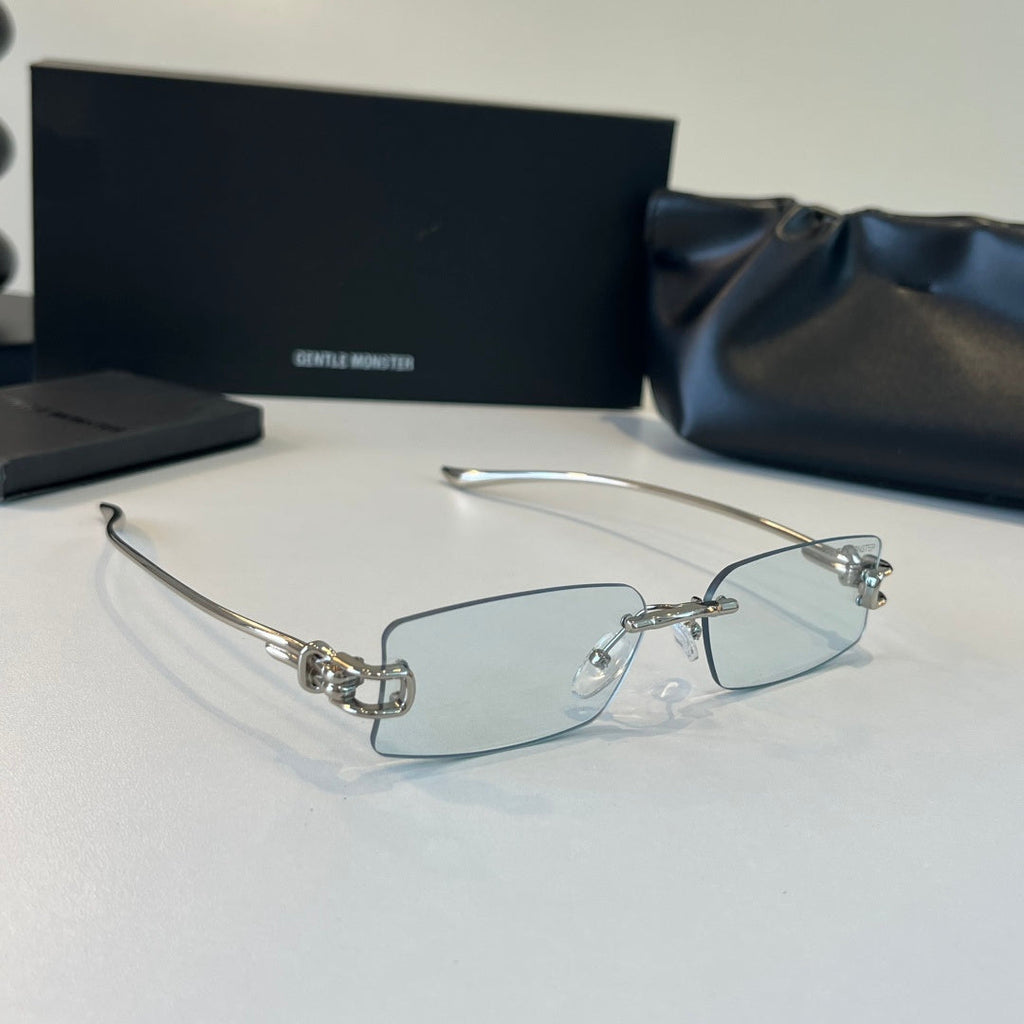 Gentle Monster Fashion Silver Lens Sunglasses for Men & Women - 432988