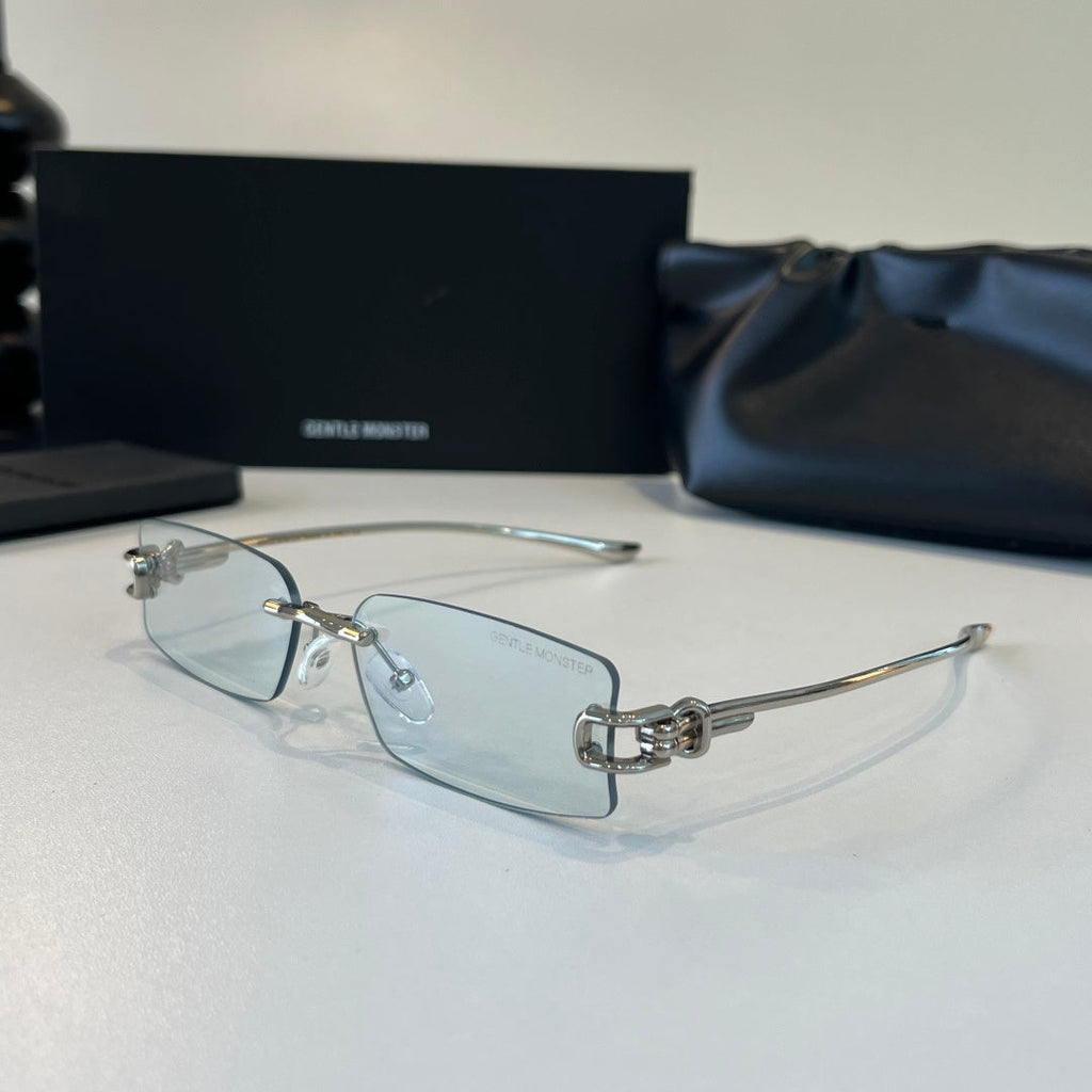 Gentle Monster Fashion Silver Lens Sunglasses for Men & Women - 488019 - detail image 3