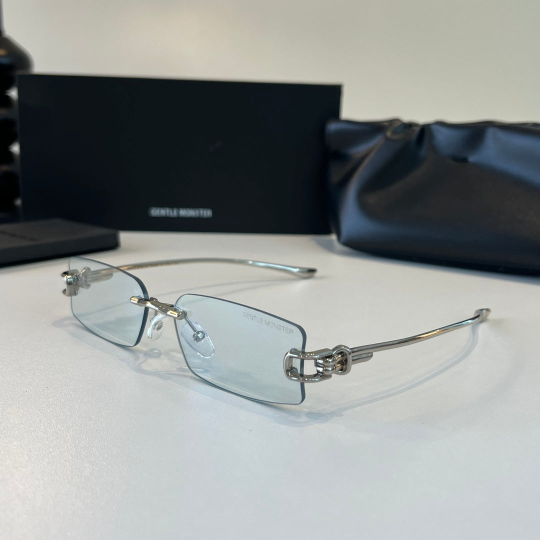 Gentle Monster Fashion Silver Lens Sunglasses for Men & Women - 416450 - detail image 3
