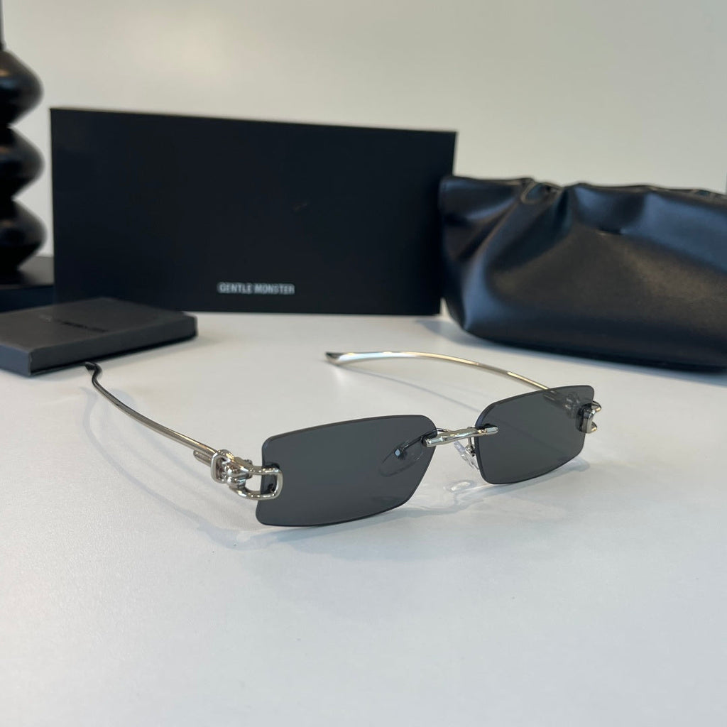Gentle Monster Fashion Silver Lens Sunglasses for Men & Women - 416451