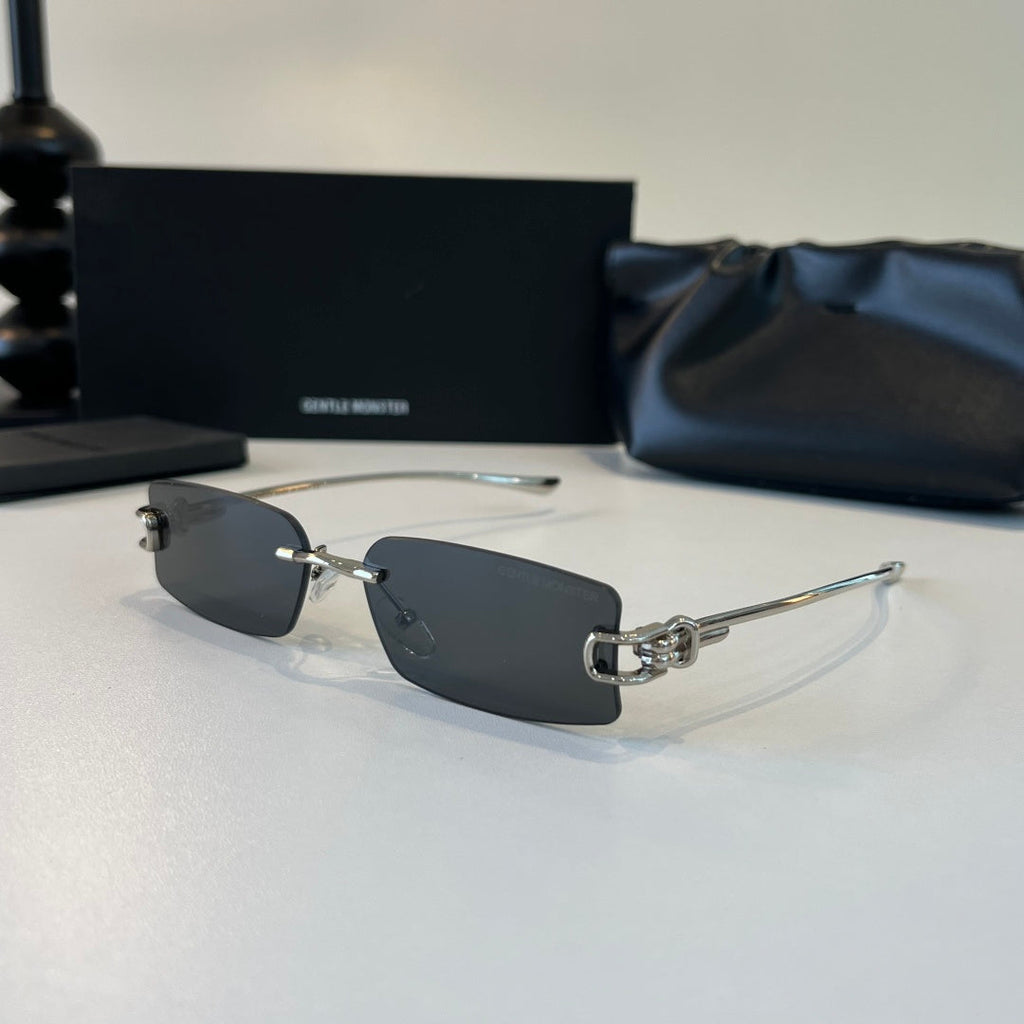 Gentle Monster Fashion Silver Lens Sunglasses for Men & Women - 488020 - detail image 3
