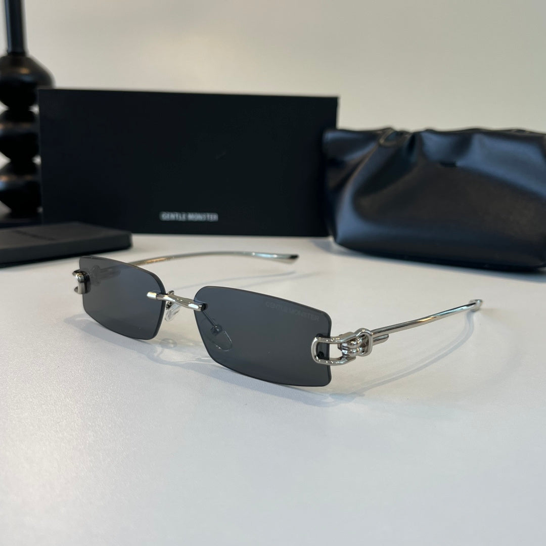 Gentle Monster Fashion Silver Lens Sunglasses for Men & Women - 416451 - detail image 3