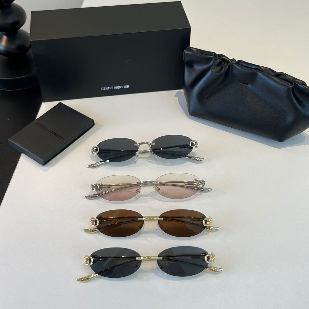 Gentle Monster Fashion Silver Lens Sunglasses for Men & Women - 372618 - detail image 11