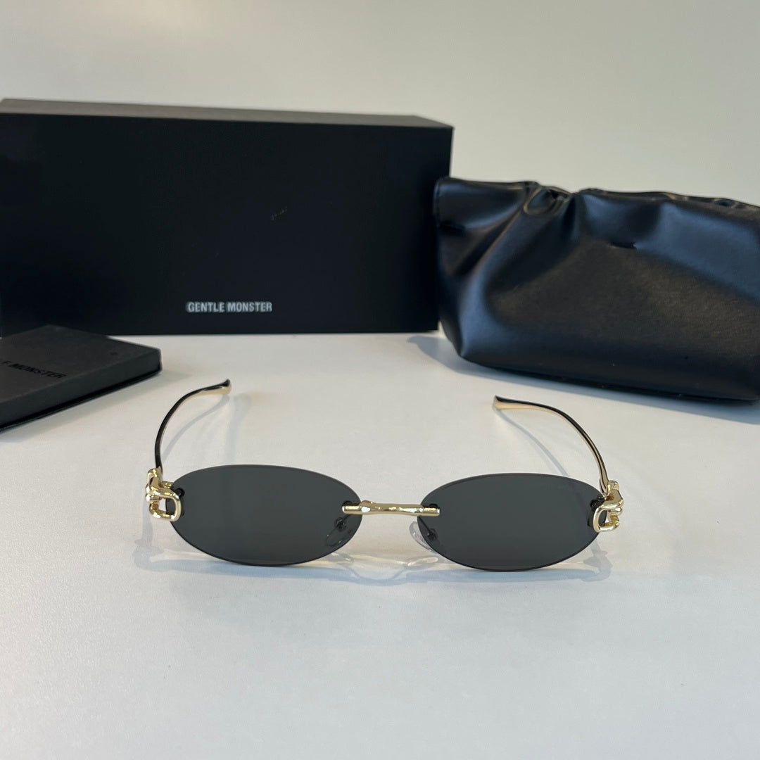 Gentle Monster Fashion Silver Lens Sunglasses for Men & Women - 488021 - detail image 2
