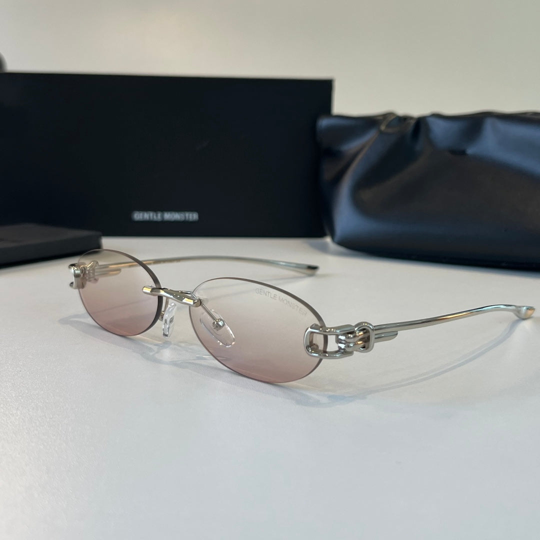 Gentle Monster Fashion Silver Lens Sunglasses for Men & Women - 488022 - detail image 3