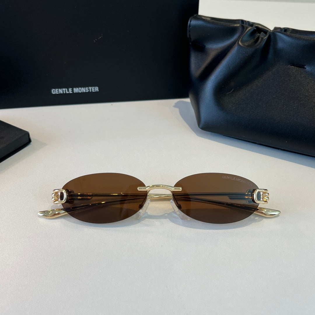 Gentle Monster Fashion Brown Lens Sunglasses for Men & Women - 372620 - detail image 4
