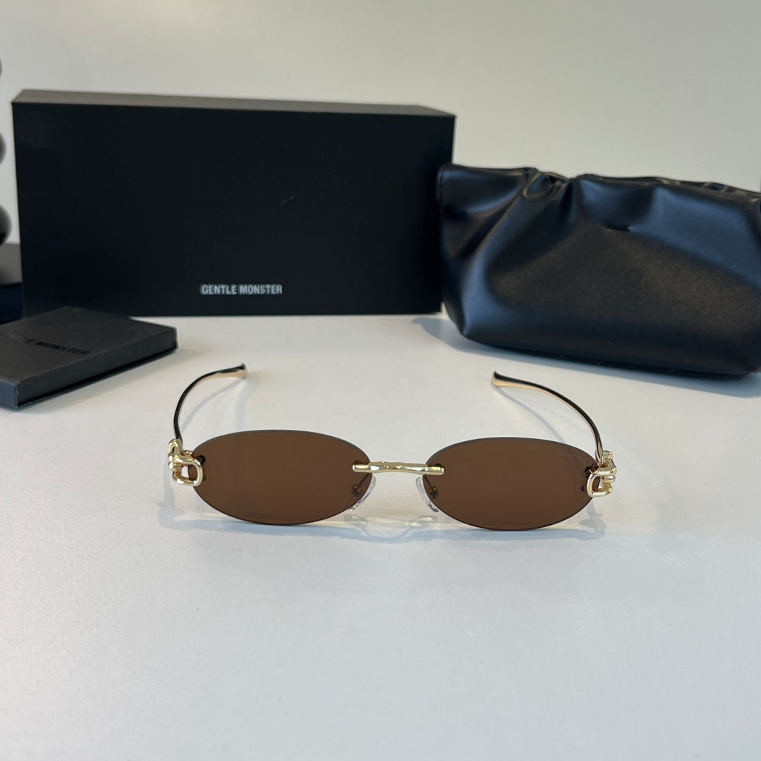 Gentle Monster Fashion Brown Lens Sunglasses for Men & Women - 416454