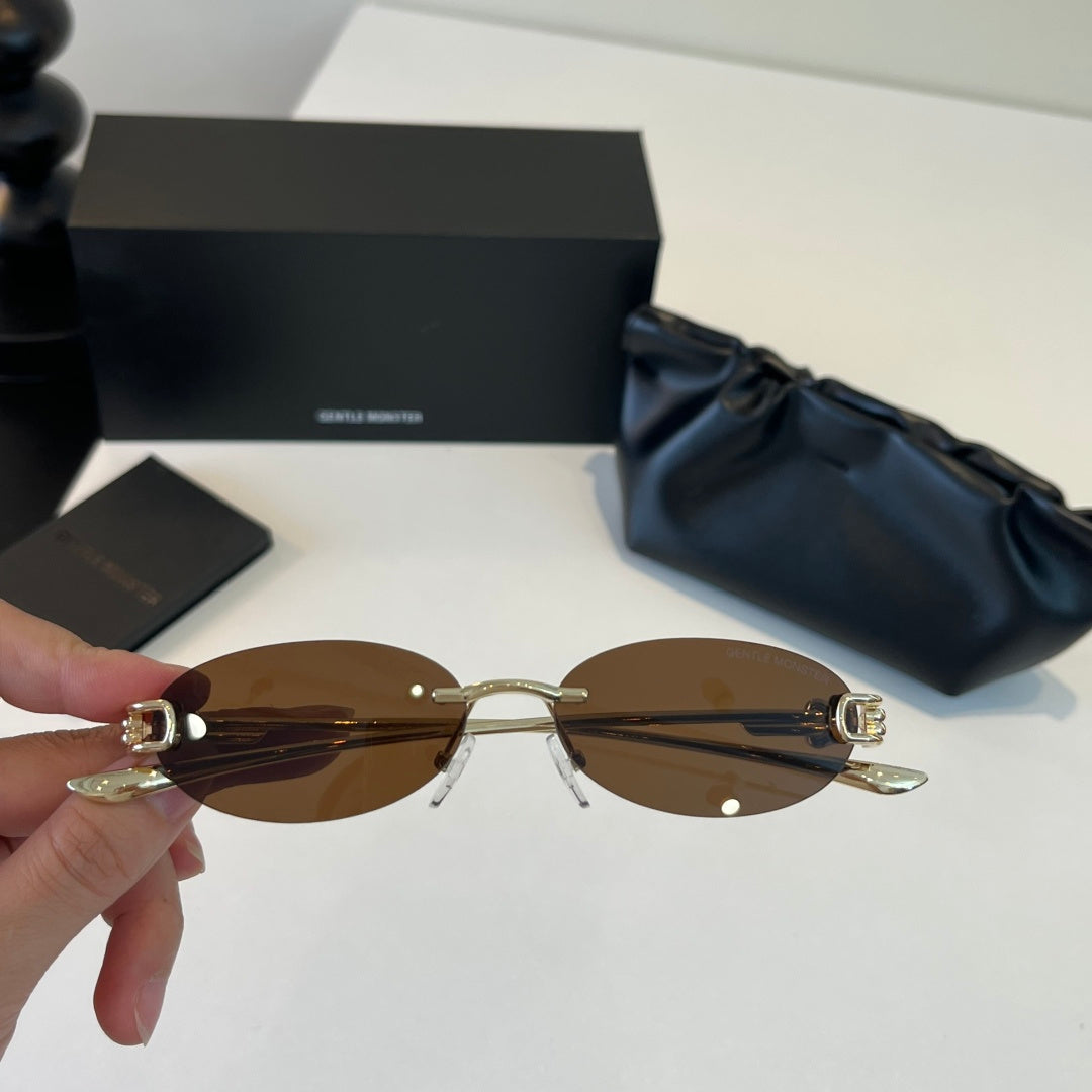 Gentle Monster Fashion Brown Lens Sunglasses for Men & Women - detail image 5