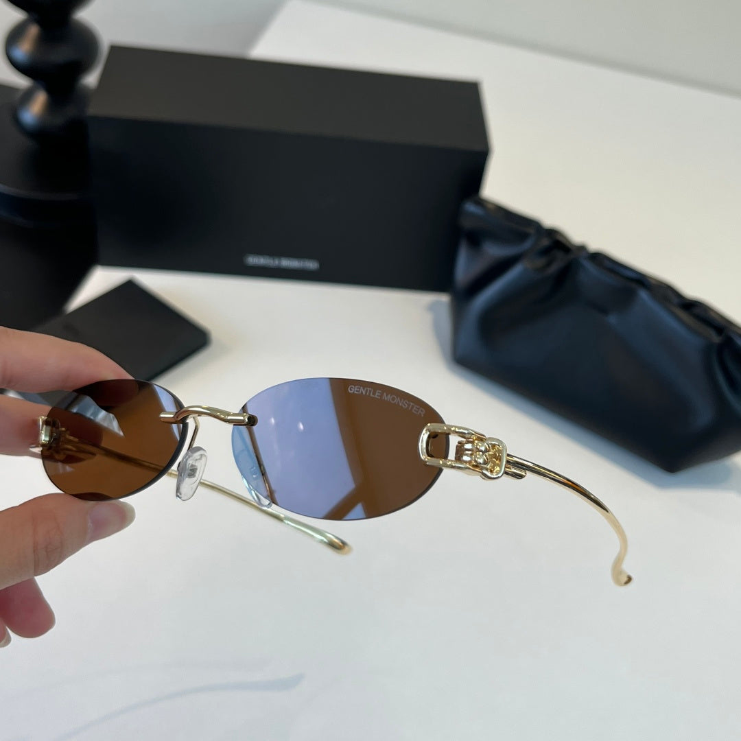 Gentle Monster Fashion Brown Lens Sunglasses for Men & Women - 416454 - detail image 9