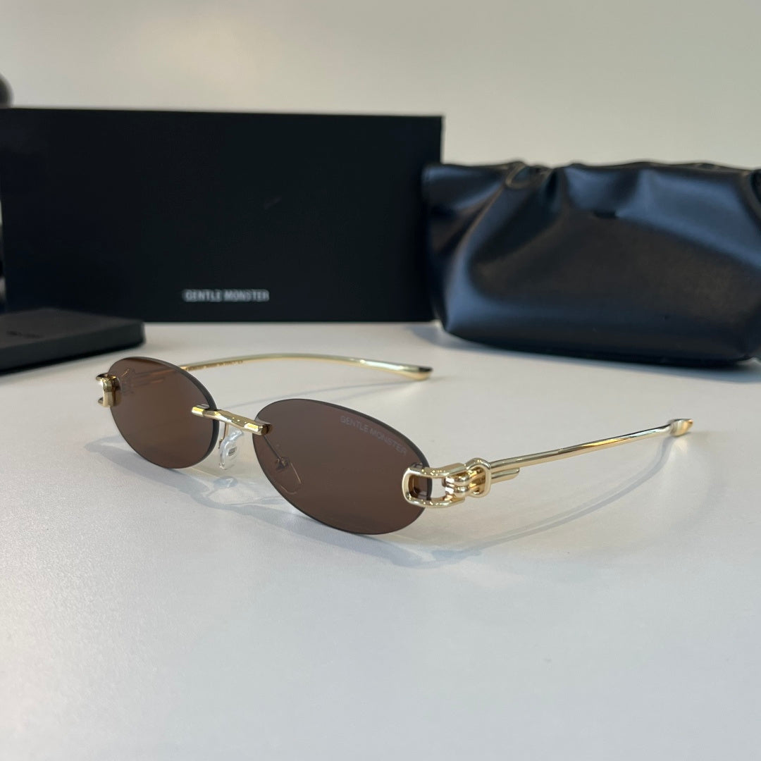 Gentle Monster Fashion Brown Lens Sunglasses for Men & Women - 416454 - detail image 3