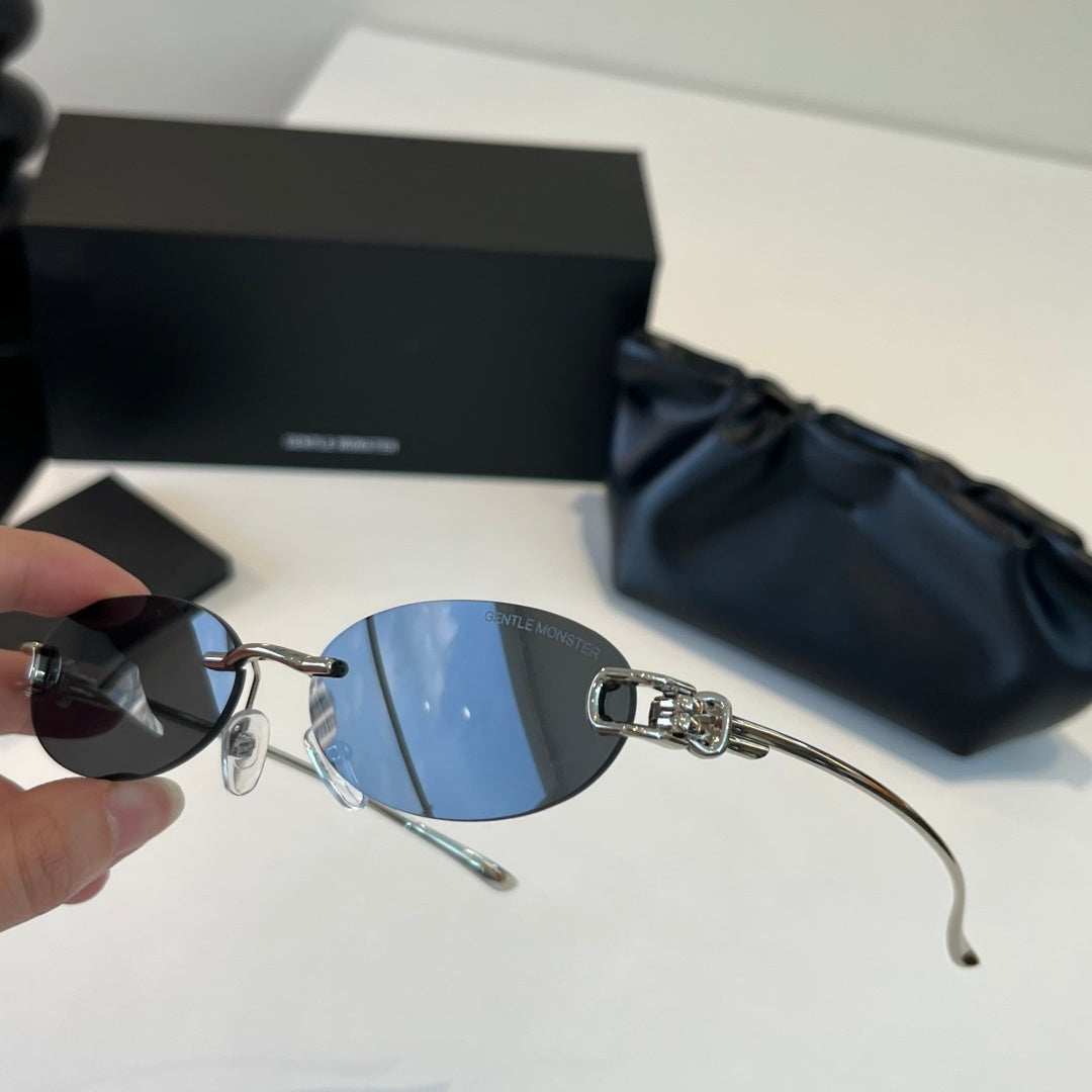 Gentle Monster Fashion Silver Lens Sunglasses for Men & Women - detail image 9