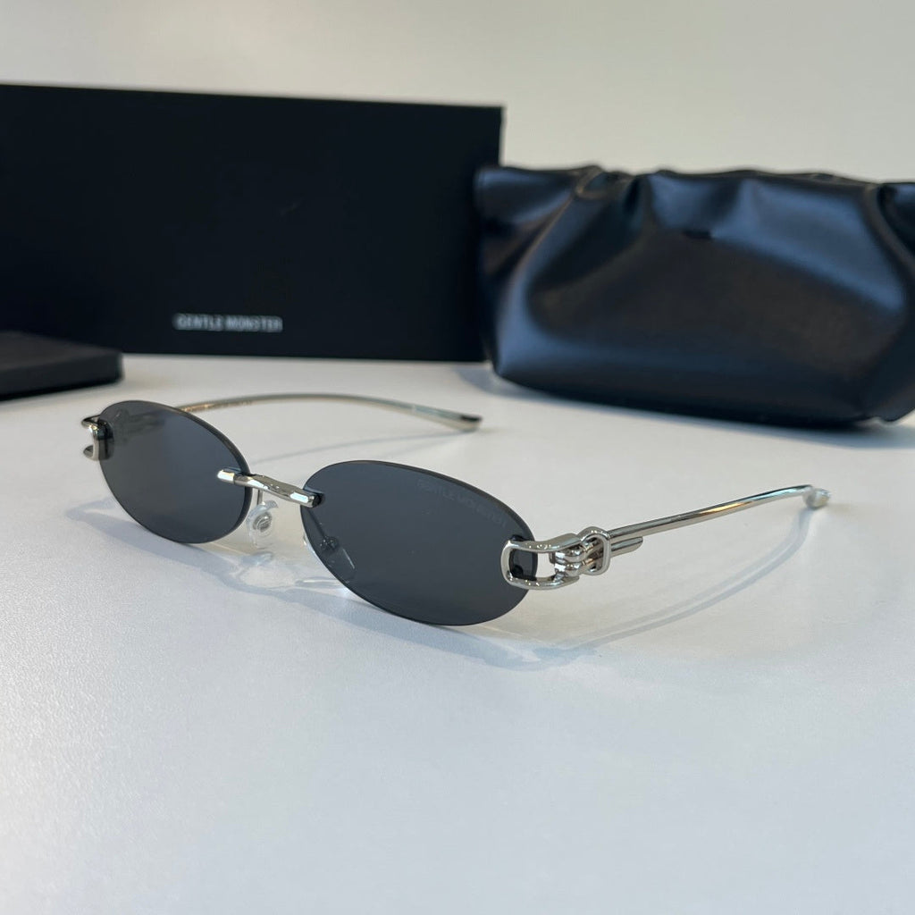 Gentle Monster Fashion Silver Lens Sunglasses for Men & Women - detail image 3