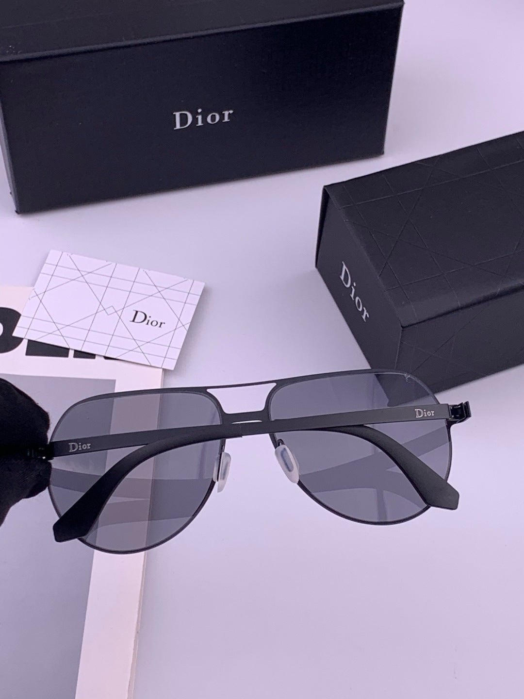 Dior 2503 Oversized Orange Lens Sunglasses for Men & Women - 358173 - detail image 5